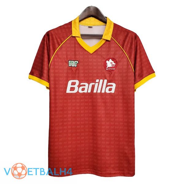 AS Roma Retro thuis jersey rood 1990-1991