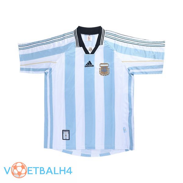 Argentinië Retro thuis jersey blauw 1998 wereldbeker