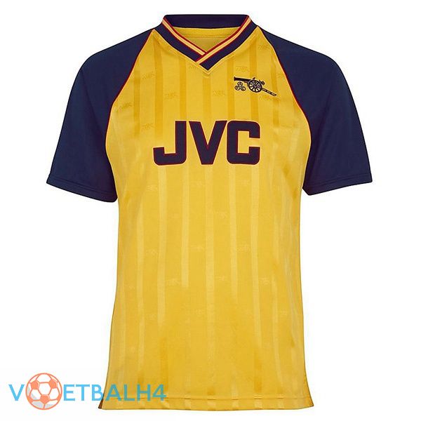 Arsenal Retro uit jersey geel 1988-1989