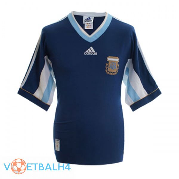 Argentinië Retro uit jersey blauw 1998 wereldbeker