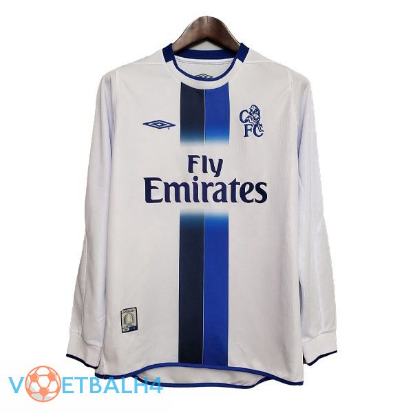 FC Chelsea Retro uit jersey lange mouwwit 2003-2005