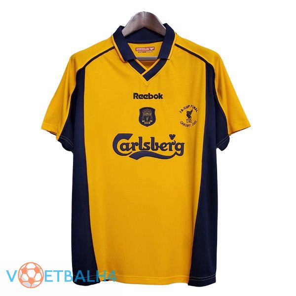 FC Liverpool Retro uit jersey geel 2000-2001