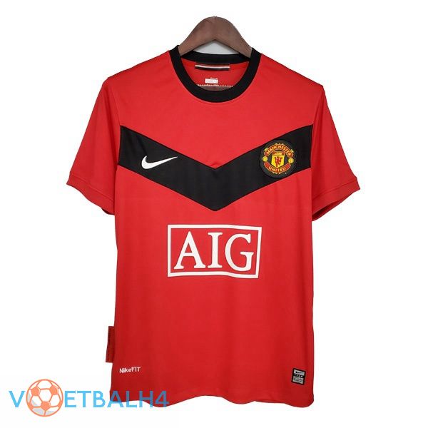 Manchester United Retro thuis jersey rood 2009-2010