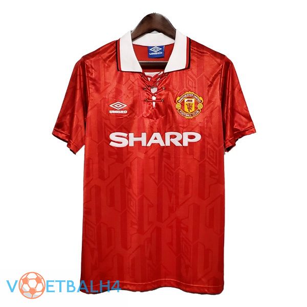 Manchester United Retro thuis jersey rood 1992-1994