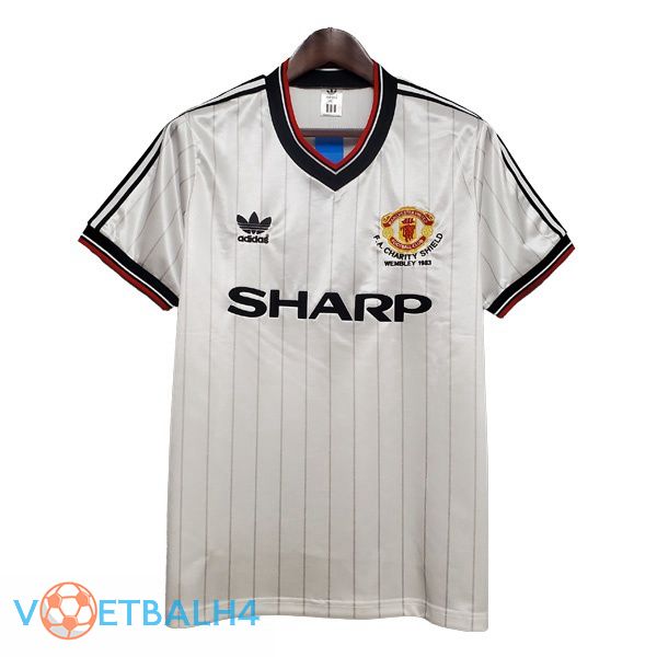 Manchester United Retro uit jersey wit 1983