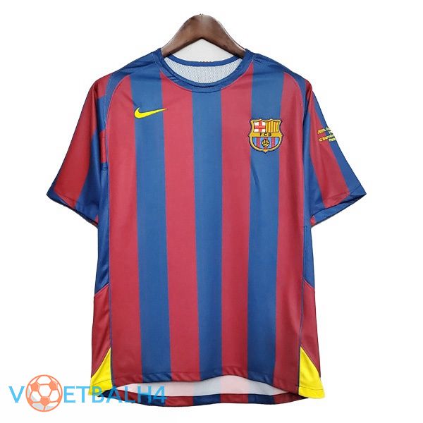 UEFA Kampioens League FC Barcelona Retro thuis jersey 2006