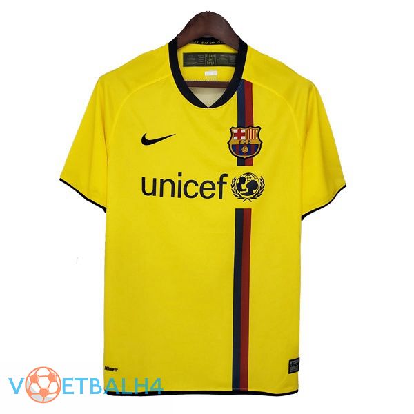 FC Barcelona Retro uit jersey geel 2008-2009