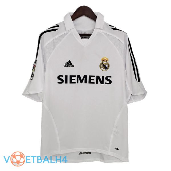 Real Madrid Retro thuis jersey wit 2005-2006