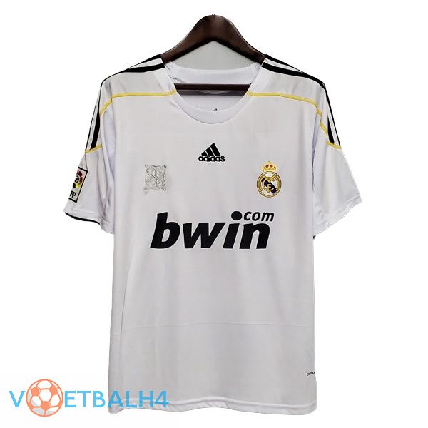 Real Madrid Retro thuis jersey wit 2009-2010