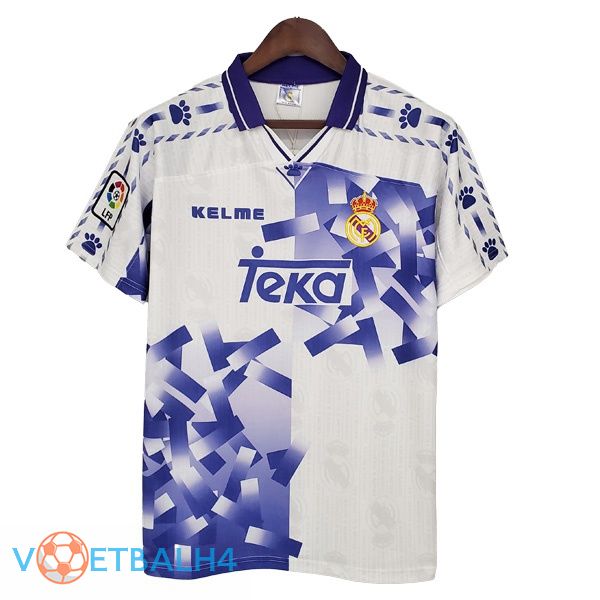 Real Madrid derde jersey Retro blauw wit 1996-1997