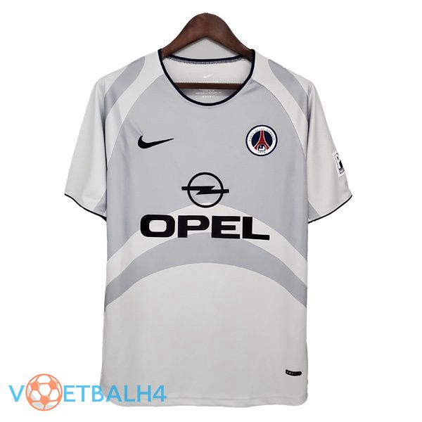 Paris PSG Retro uit jersey wit 2001-2002