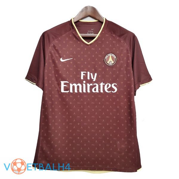 Paris PSG Retro uit jersey rood 2006-2007