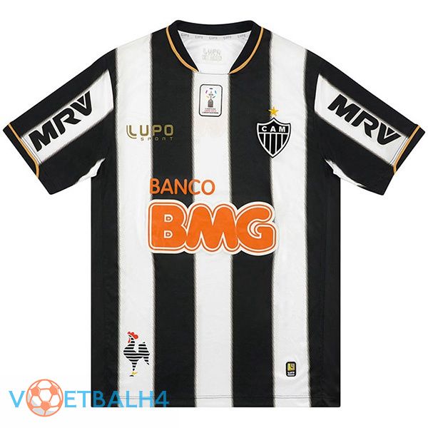 Atletico Mineiro Retro thuis jersey zwart wit 2013