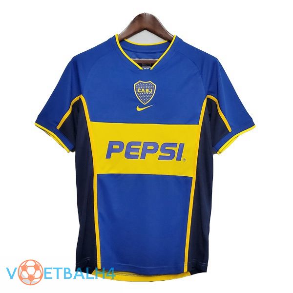 Boca Juniors Retro thuis jersey blauw 2002