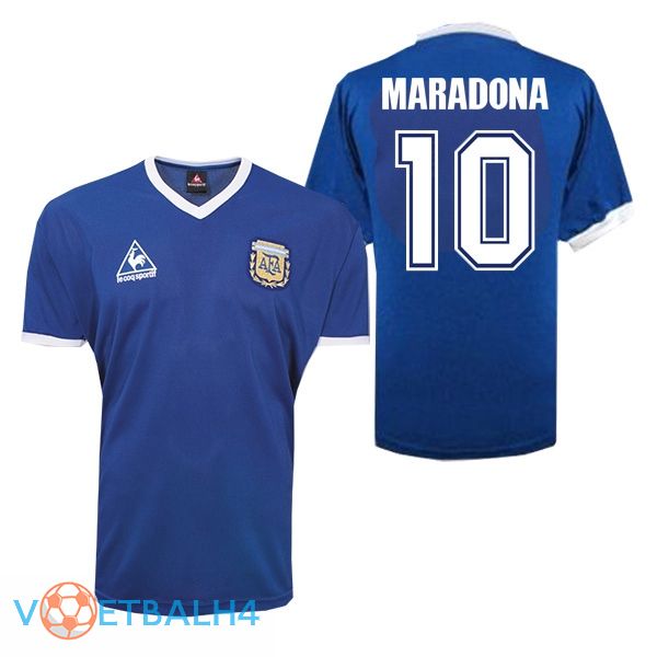 Argentinië Retro uit jersey MARADONA #10 1986