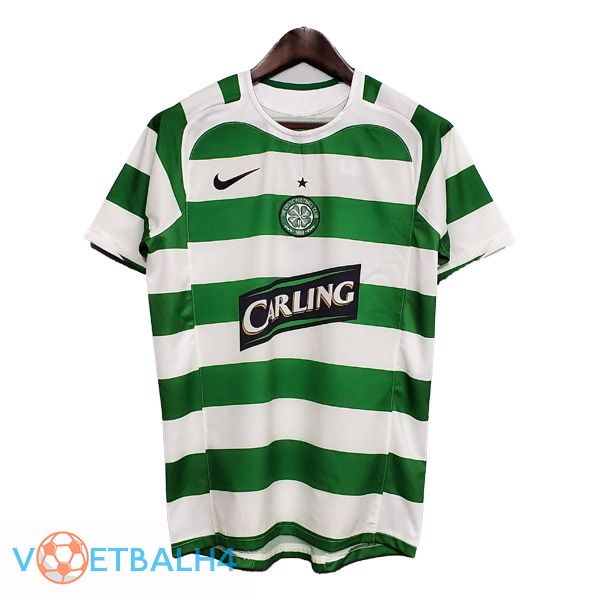 Celtic FC Retro thuis jersey groente wit 2005-2006