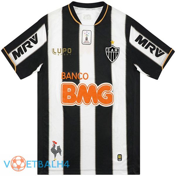 Atletico Mineiro Retro thuis jersey zwart wit 2013