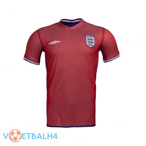 Engeland Retro uit jersey rood 2002