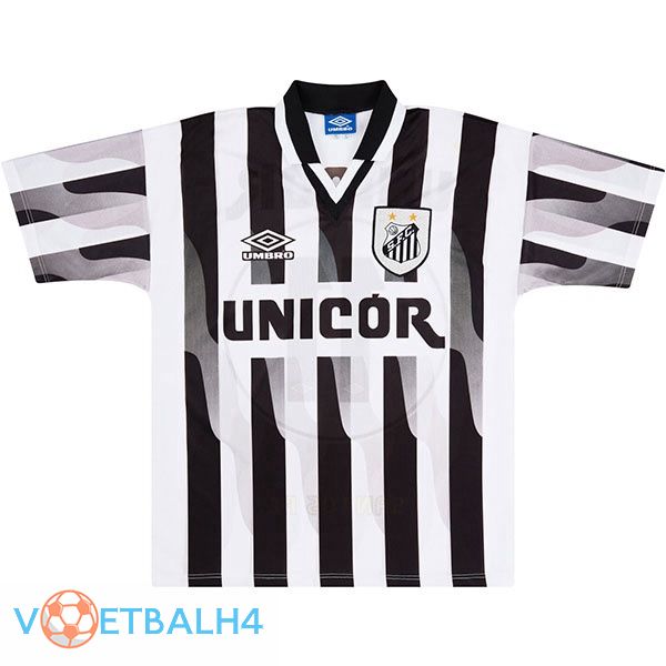 Santos FC Retro uit jersey zwart wit 1998