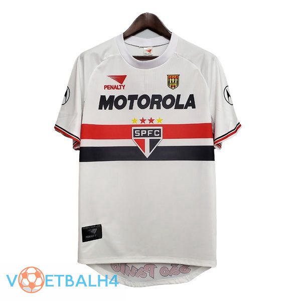 Sao Paulo FC Retro thuis jersey wit 1999-2000