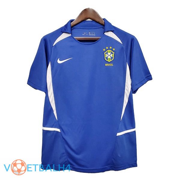 Brazilië Retro uit jersey blauw 2002