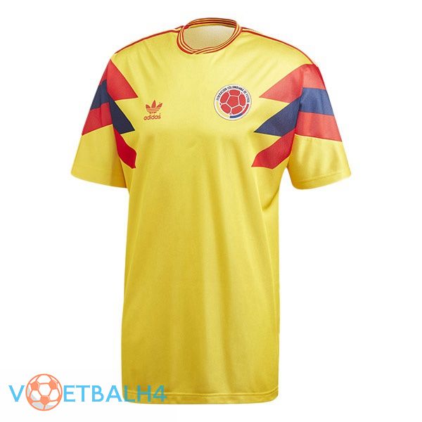 Colombia Retro thuis jersey geel 1990