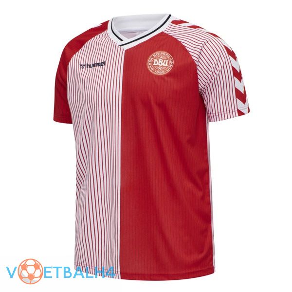 Denemarken Retro thuis jersey rood 1986