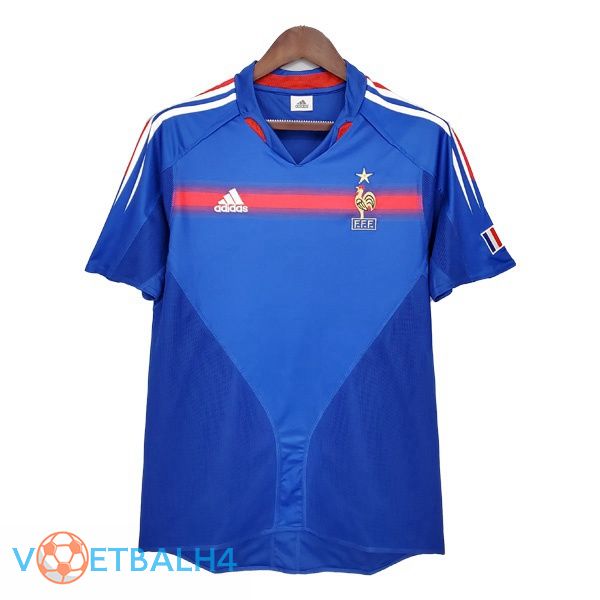 Frankrijk Retro thuis jersey blauw 2004