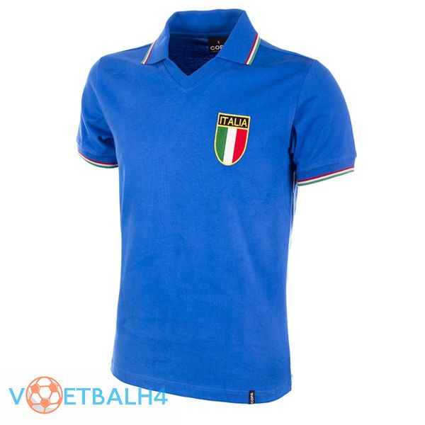 Italië Retro thuis jersey blauw 1982