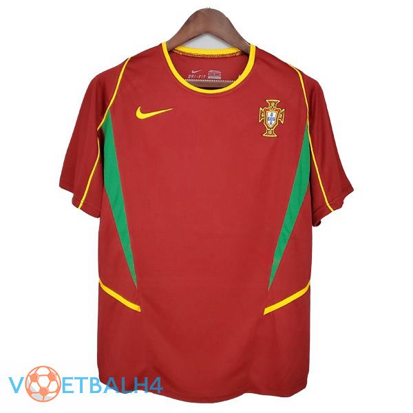 Portugal Retro thuis jersey rood 2002