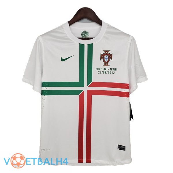 Portugal Retro uit jersey wit 2012