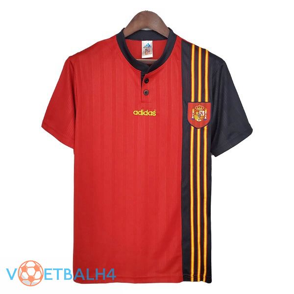 Spanje Retro thuis jersey rood 1996