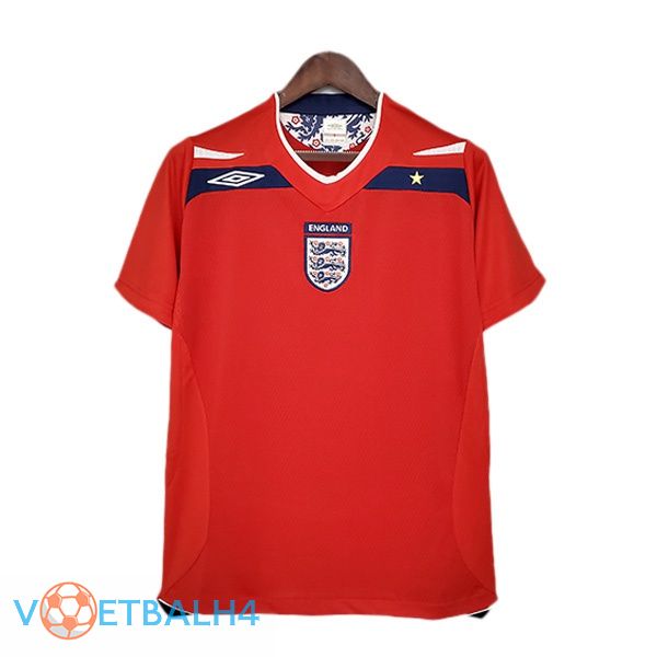 Engeland Retro uit jersey rood 2008-2010