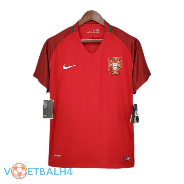 Portugal Retro thuis jersey rood 2018