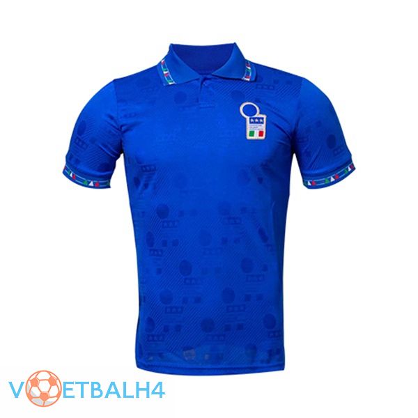 wereldbeker Italië Retro thuis jersey blauw 1994