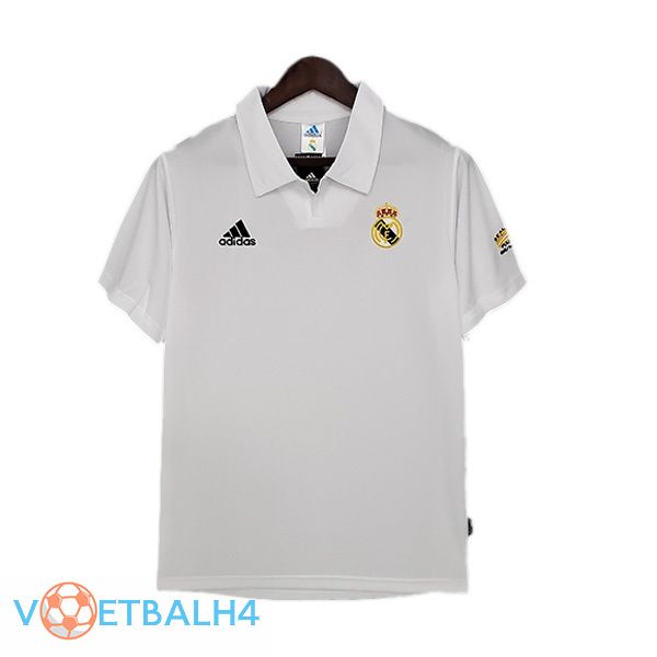 Real Madrid Kampioens League Retro thuis jersey wit 2002-2003