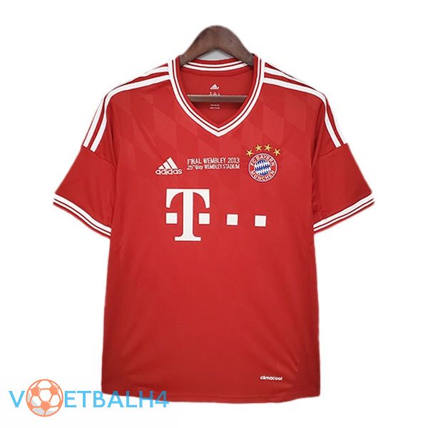 Bayern Munich Kampioens League Retro thuis jersey rood 2013-2014