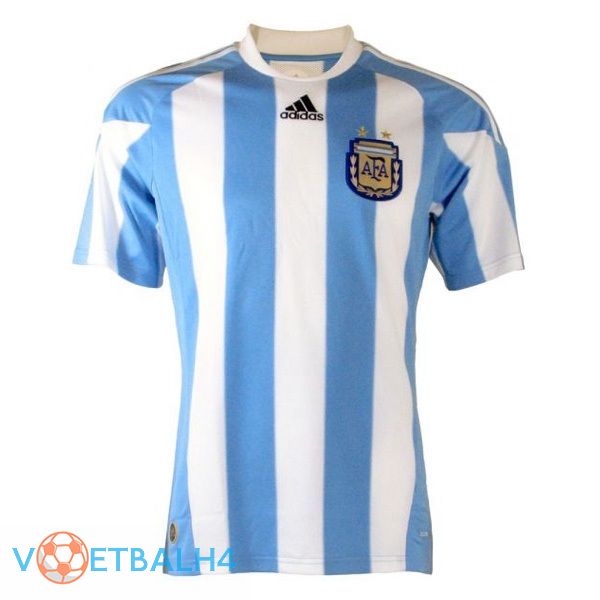 Argentinië Retro Retro thuis jersey blauw wit 2010