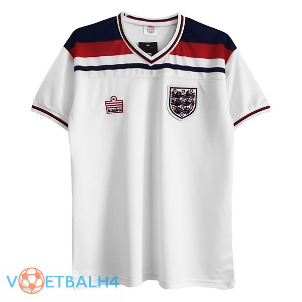 Engeland Retro Retro thuis jersey wit 1982