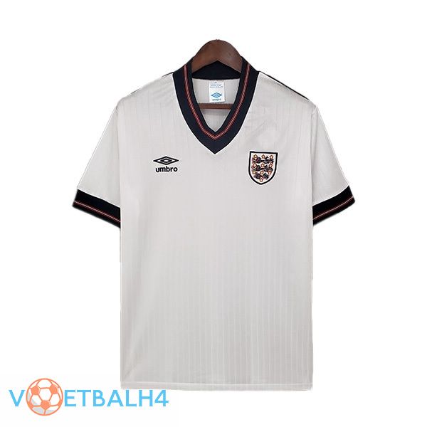 Engeland Retro Retro thuis jersey wit 1984-1987