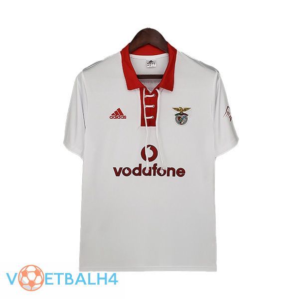 S.L Benfica Retro uit jersey wit 2004-2005