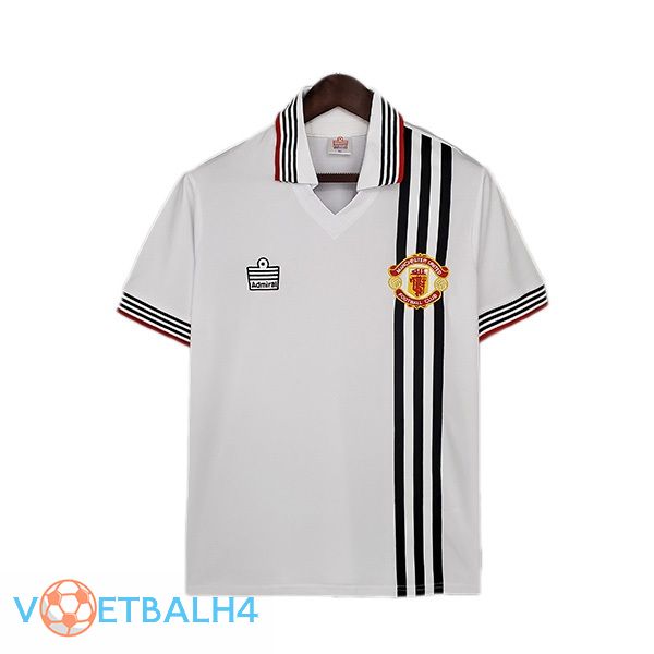 Manchester United Retro uit jersey wit 1975-1980