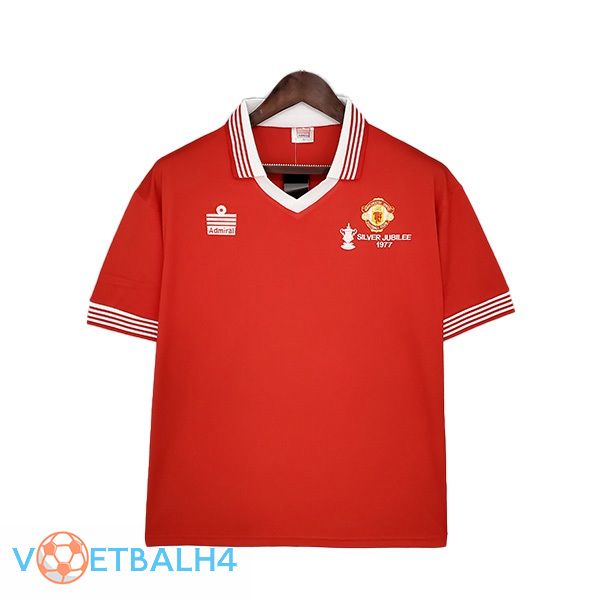 Manchester United Retro thuis jersey rood 1977