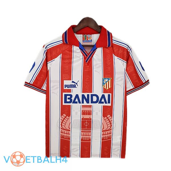 Atletico Madrid Retro thuis jersey rood wit 1996-1997