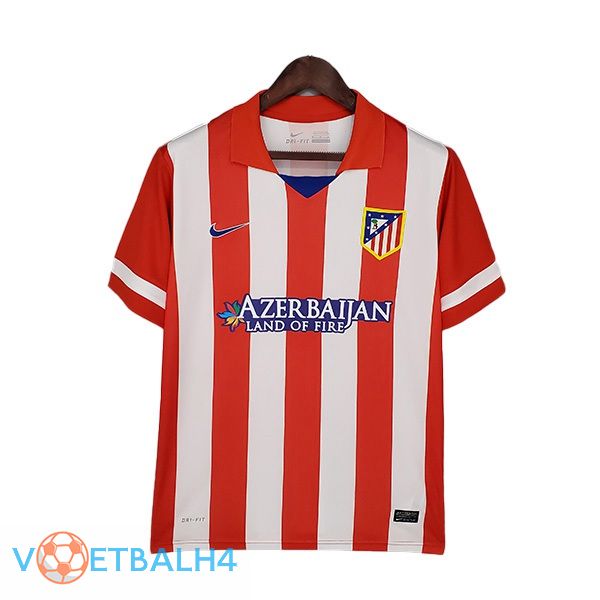 Atletico Madrid Retro thuis jersey rood wit 2013-2014