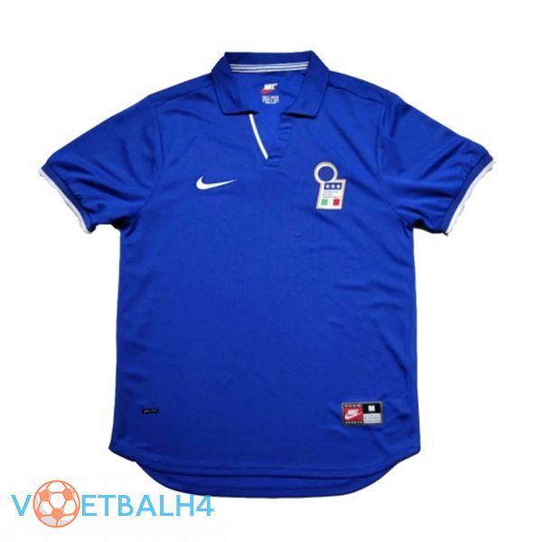 wereldbeker Italië Retro thuis jersey blauw 1998