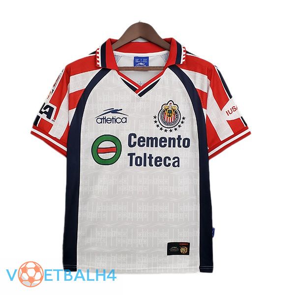 CD Guadalajara Retro uit jersey rood wit 1999-2000