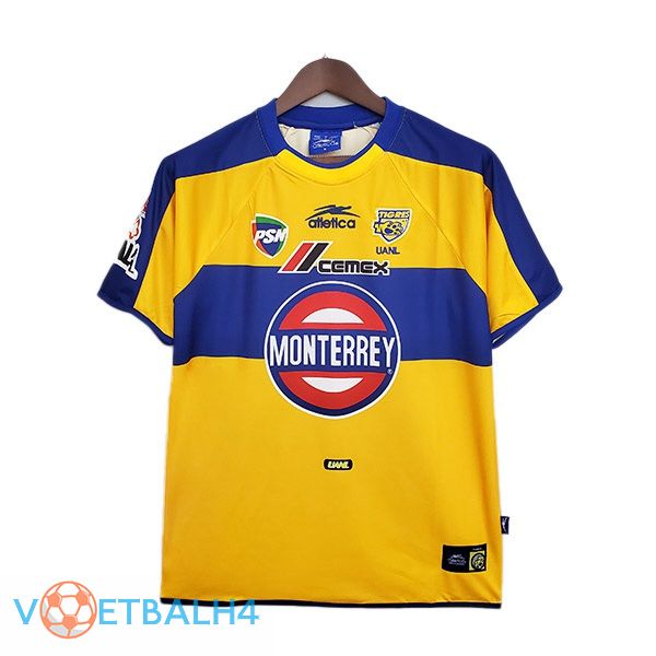 Tigres UANL Retro thuis jersey geel 2001-2002