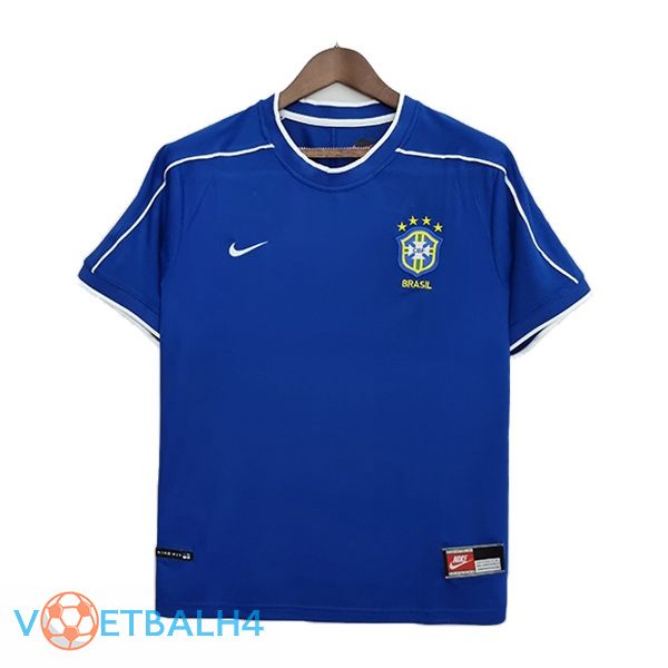 Brazilië Retro uit jerseys blauw 1998