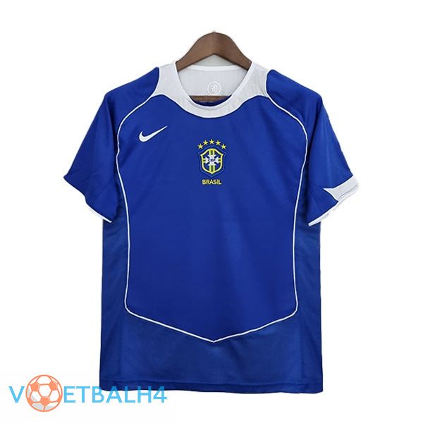 Brazilië Retro uit jerseys blauw 2004-2006